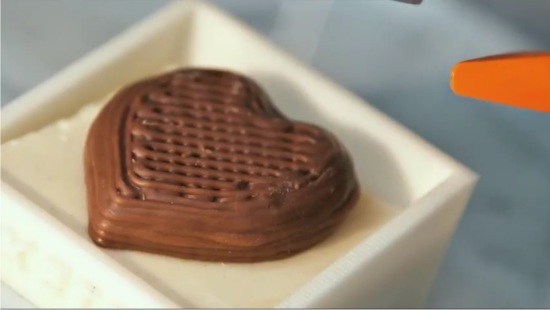 Шоколадное сердечко - Принтер шоколада